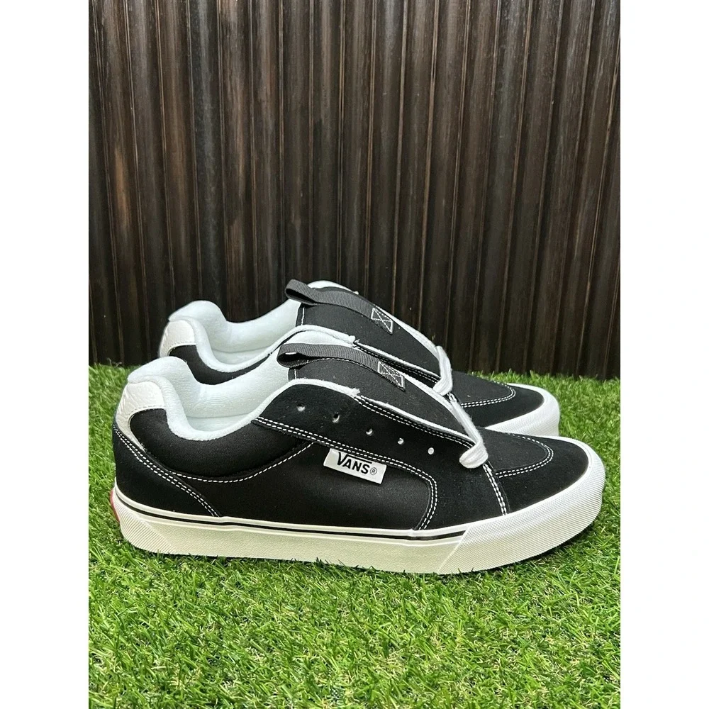 Size 11.5 - Vans Chukka Push Black White Canvas Skate Shoes VN000CZWBZW Mens